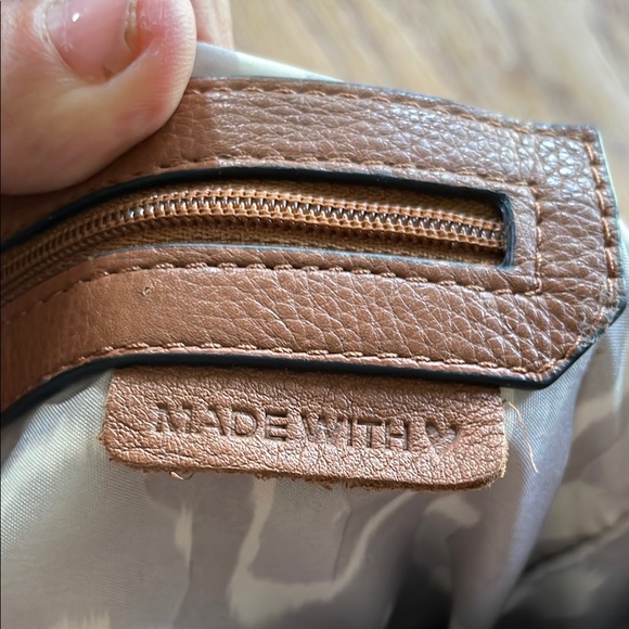 Aimee Kestenberg Tan Leather Backpack with Braided Trim - Picture 7 of 13